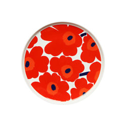 Marimekko Unikko Plate, Red